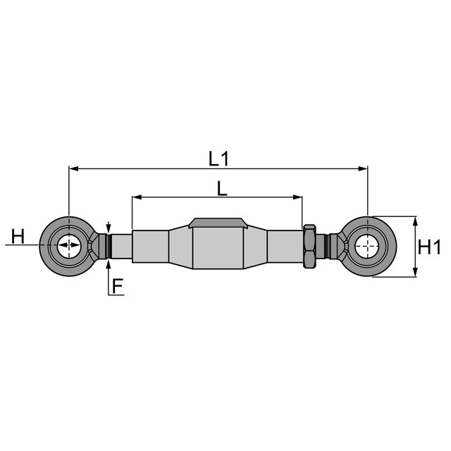 Tendeur pour Stabilisateur A Chaine 18 MM Œillets Ronds référence fournisseur 31110196